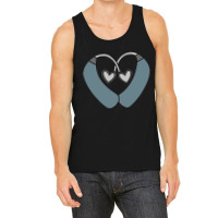 Blue Gray Hearing Aid Heart Tank Top | Artistshot