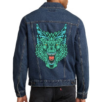 Ancient Green Dragon Men Denim Jacket | Artistshot