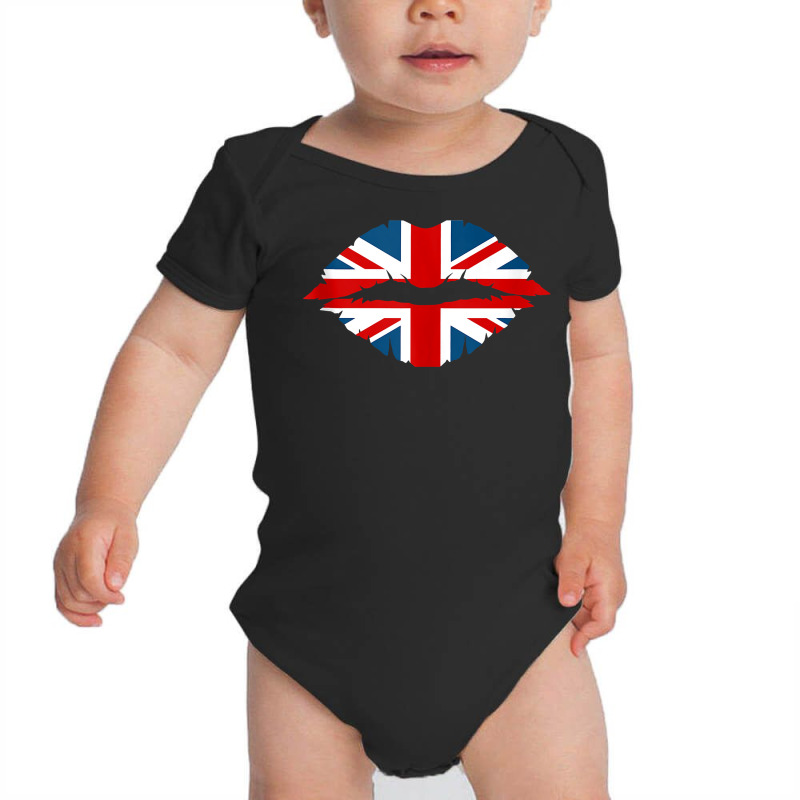 Union Jack British Flag Lips British Isles Great Britain Tank Top Baby Bodysuit | Artistshot