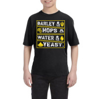 Barley & Hops & Water & Yeast Youth Tee | Artistshot