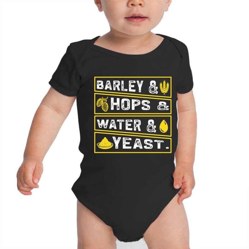 Barley & Hops & Water & Yeast Baby Bodysuit | Artistshot