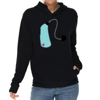 Cute Blue Hearing Aid Lightweight Hoodie | Artistshot