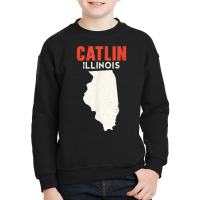 Catlin Illinois Usa State America Travel Illinoisan T Shirt Youth Sweatshirt | Artistshot