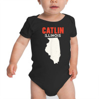 Catlin Illinois Usa State America Travel Illinoisan T Shirt Baby Bodysuit | Artistshot