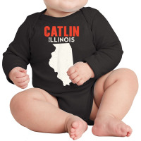 Catlin Illinois Usa State America Travel Illinoisan T Shirt Long Sleeve Baby Bodysuit | Artistshot