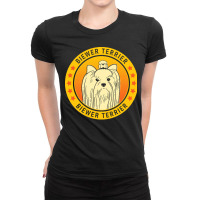 Biewer Terrier Biewer Terrier Dog Portrait Ladies Fitted T-shirt | Artistshot