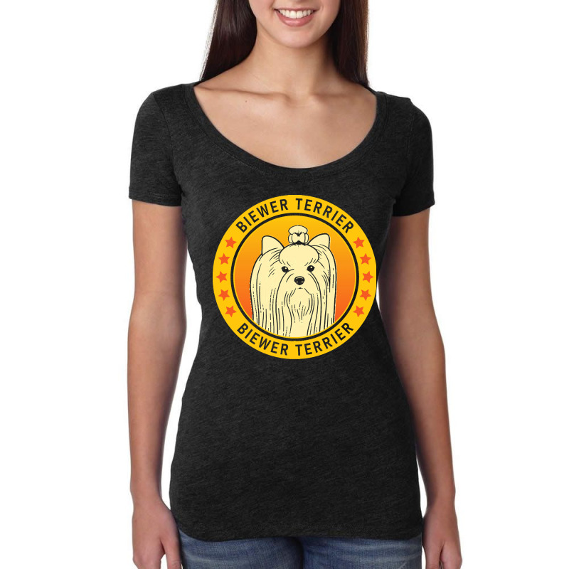 Biewer Terrier Biewer Terrier Dog Portrait Women's Triblend Scoop T-shirt by netheriteshepherd | Artistshot