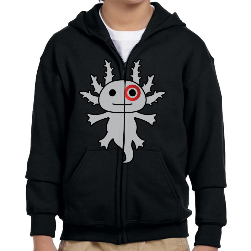 Bullseye Team Member Axolotl Funny Youth Zipper Hoodie by Min03 | Artistshot