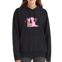 Chubby Axolotl Enjoys Bubble Tea Vintage Hoodie | Artistshot