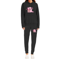 Chubby Axolotl Enjoys Bubble Tea Hoodie & Jogger Set | Artistshot