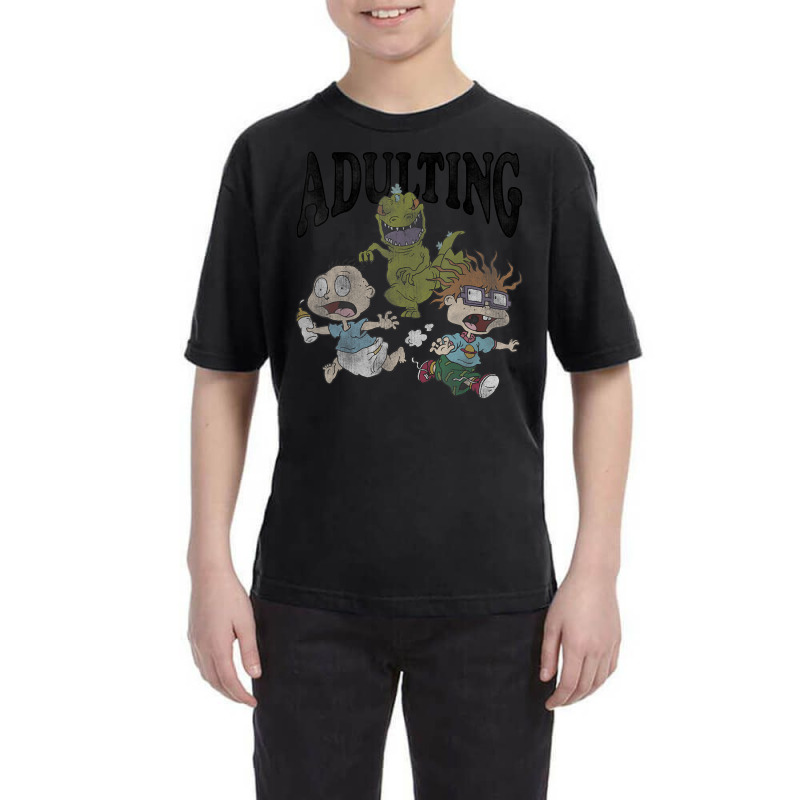 Rugrats Running From Reptar And Adulting Youth Tee by cm-arts | Artistshot