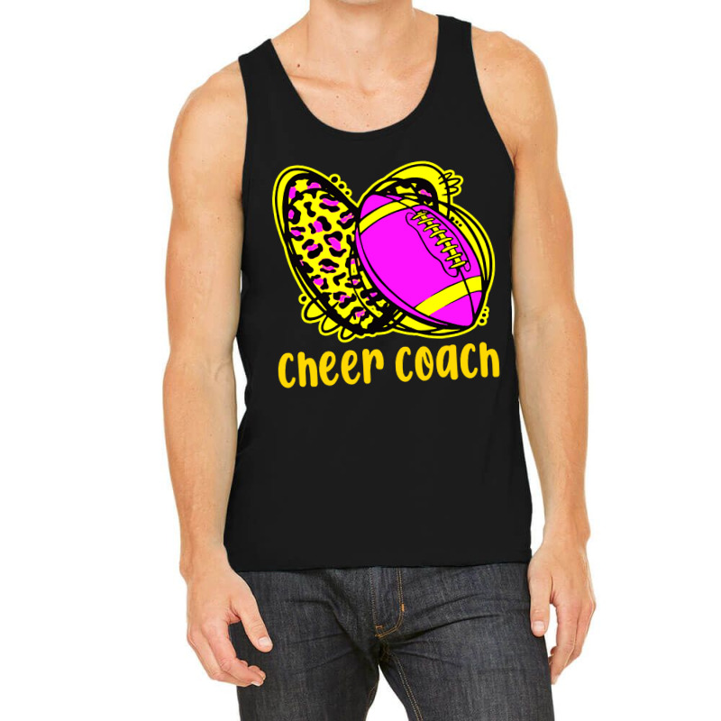 Cheer Coach Leopard Cheerleading Football Mom Tank Top | Artistshot