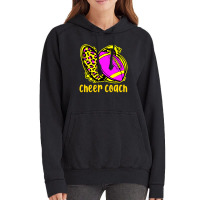 Cheer Coach Leopard Cheerleading Football Mom Vintage Hoodie | Artistshot