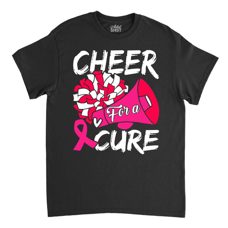 Cheer For Cure Pink Ribbon Awareness Women Classic T-shirt | Artistshot