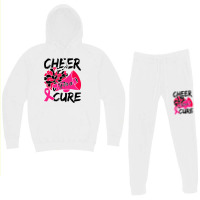 Cheer For Cure Pink Ribbon Awareness Women Hoodie & Jogger Set | Artistshot