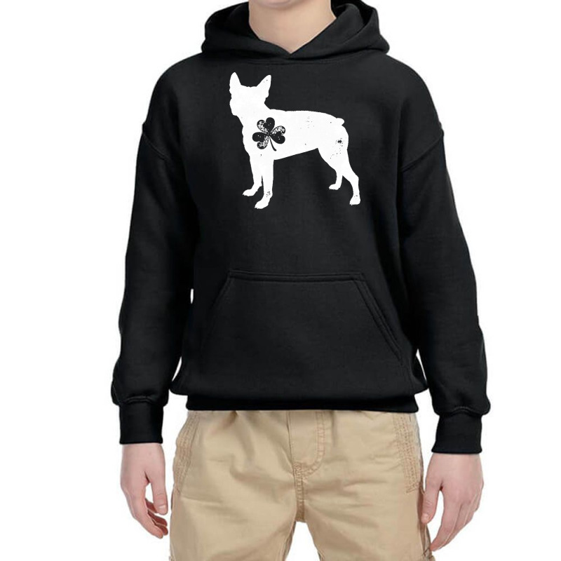 Boston Terrier T  Shirt St Patrick Day   Boston Terrier Shamrock T  Sh Youth Hoodie | Artistshot