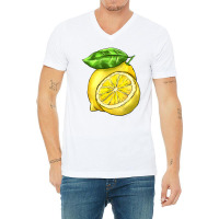 Lemon V-neck Tee | Artistshot