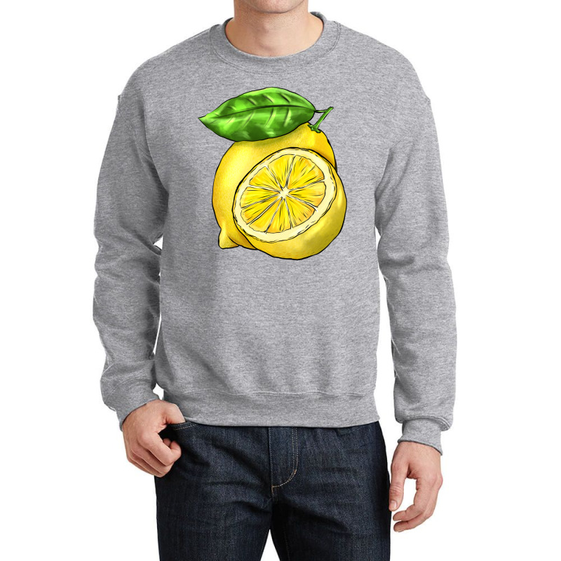 Lemon Crewneck Sweatshirt by BarkalooDesign | Artistshot