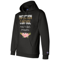 Infection Control Nurse Mom Leopard Floral Nursing Cute Champion Hoodie | Artistshot