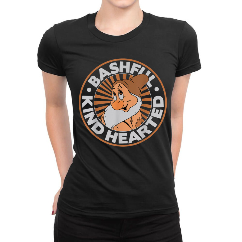 Snow White Bashful Kind Hearted Graphic Ladies Fitted T-Shirt by althubich | Artistshot