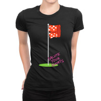 Salute Your Shorts Flag Pole Ladies Fitted T-shirt | Artistshot