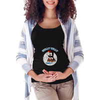 Distressed Chilly Willy Maternity Scoop Neck T-shirt | Artistshot