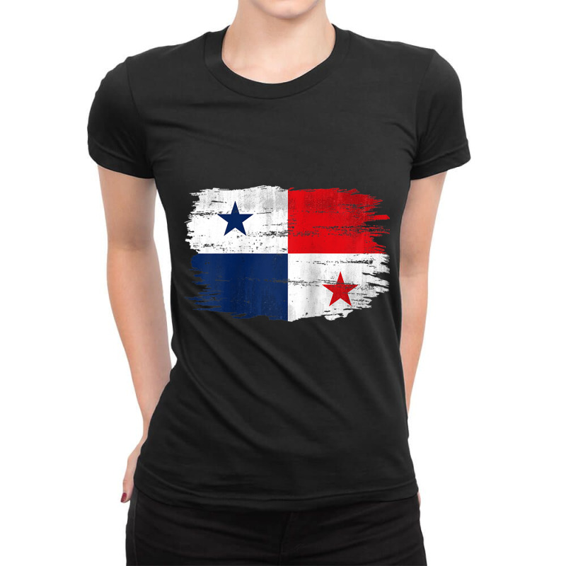 Vintage Panama Flag For Panamanian Gift Raglan Baseball Tee Ladies Fitted T-Shirt by cm-arts | Artistshot