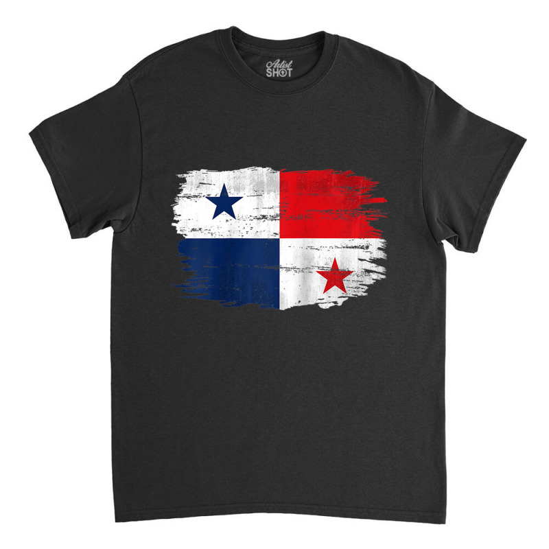 Vintage Panama Flag For Panamanian Gift Raglan Baseball Tee Classic T-shirt by cm-arts | Artistshot