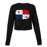 Vintage Panama Flag For Panamanian Gift Raglan Baseball Tee Cropped Sweater | Artistshot