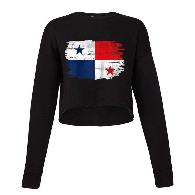 Vintage Panama Flag For Panamanian Gift Raglan Baseball Tee Cropped Sweater by cm-arts | Artistshot