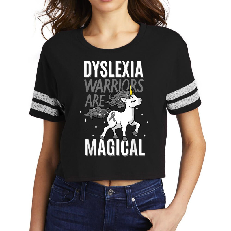 Dyslexia Magical Unicorn Learning Disability Dyslexic Alexia T Shirt Scorecard Crop Tee by cm-arts | Artistshot