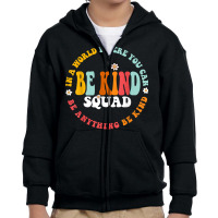 Matching Unity Day Orange Spanish Bilingual Be Kind Squad T Shirt Youth Zipper Hoodie | Artistshot