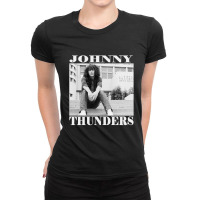 Black Johnny Thunders Classic Ladies Fitted T-shirt | Artistshot