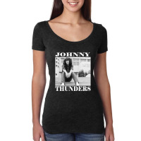 Black Johnny Thunders Classic Women's Triblend Scoop T-shirt | Artistshot