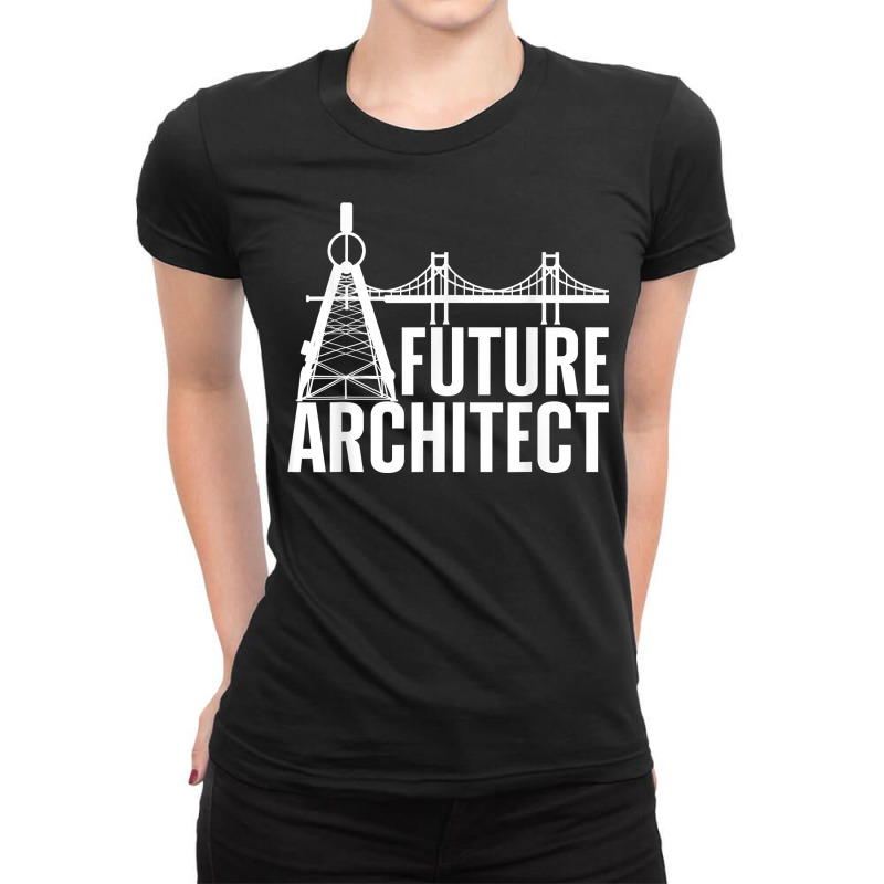 Cool Future Architect Art Boy Girl Kids Architecture Student T Shirt Ladies Fitted T-Shirt by montistd | Artistshot