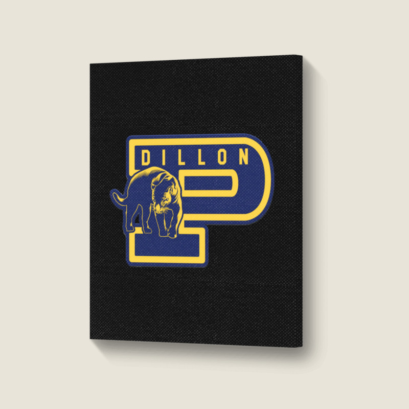 Friday Night Lights Dillon Panthers Portrait Canvas Print | Artistshot