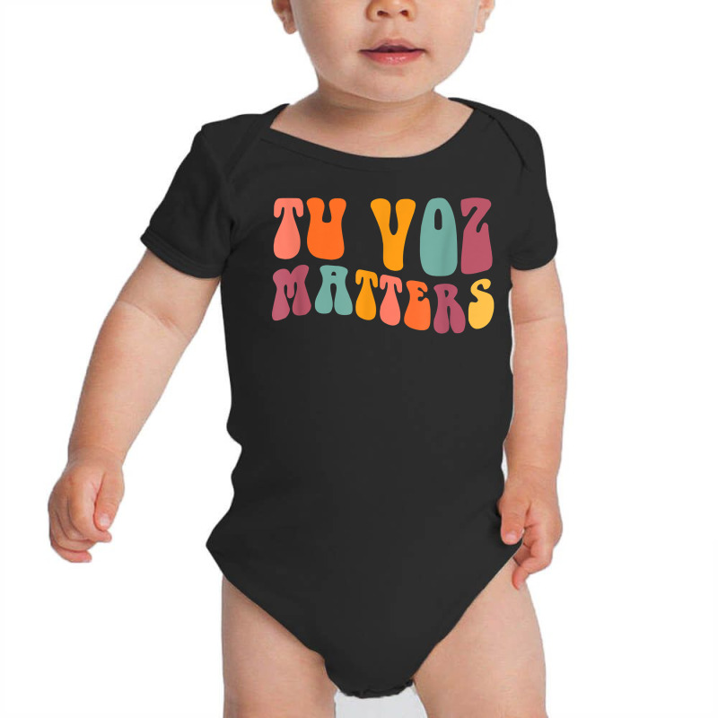 Tu Voz Matters Spanish Speech Language Pathologist Slp Slpa T Shirt Baby Bodysuit by cm-arts | Artistshot