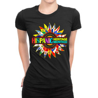 National Hispanic Heritage Month Celebration Latin Flags T Shirt Ladies Fitted T-shirt | Artistshot