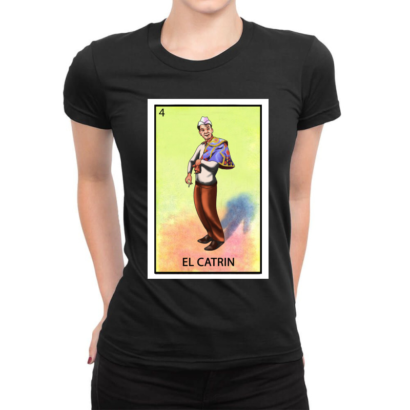 El Catrin Cantinflass Ladies Fitted T-Shirt by cm-arts | Artistshot