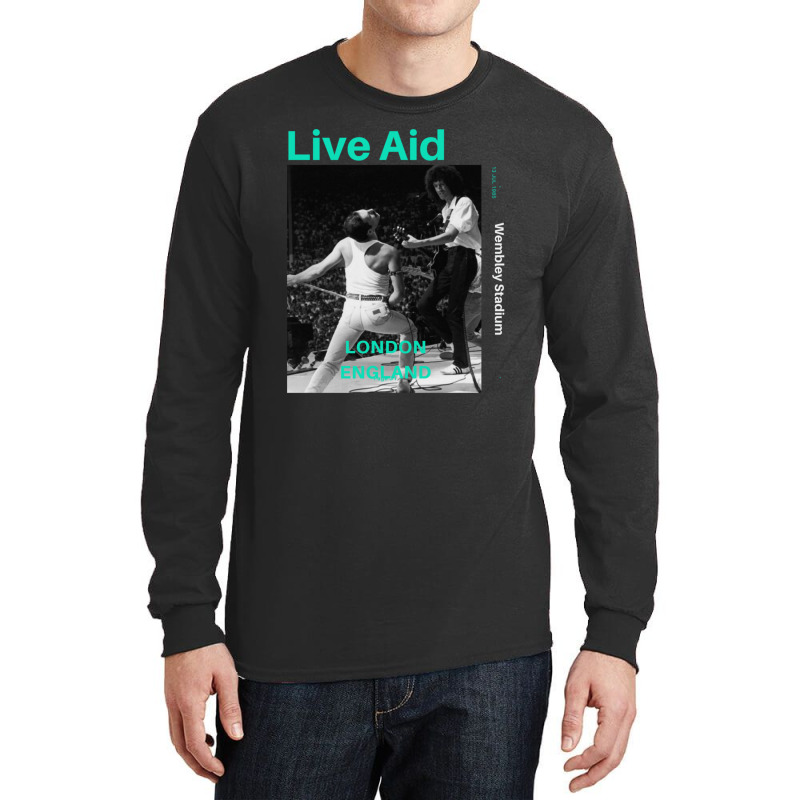 Live Aid At Wembley Long Sleeve Shirts by LaDonnaOesterle | Artistshot