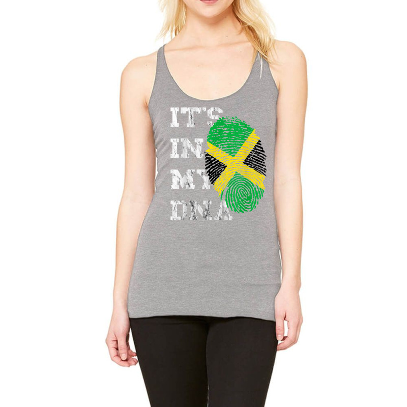 It's In My Dna Jamaica Genetic Jamaican Roots Jamaican Pride T Shirt Racerback Tank by cm-arts | Artistshot