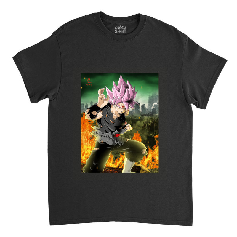 Black Goku Super Saiyan Rosé Dragonball Super.png Classic T-shirt by ardylanda | Artistshot