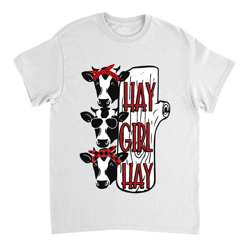 Cow Cattle Hay Girl Hay Dairy Cow 163 Heifer Classic T-shirt | Artistshot