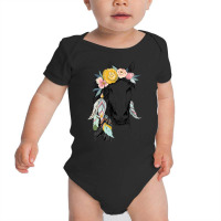 Cowgirls And Girls Who Love Horses Cute Hippy Boho Western Baby Bodysuit | Artistshot