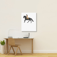 Zoe And Raven From Free Rein Equine Rampaige For Friend Portrait Canvas Print | Artistshot