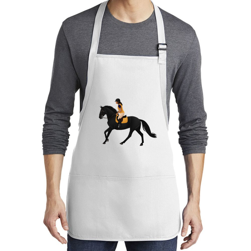 Zoe And Raven From Free Rein Equine Rampaige For Friend Medium-length Apron | Artistshot