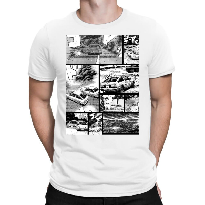 Initial D  Racing - Manga Wall Design (version 2) T-shirt | Artistshot