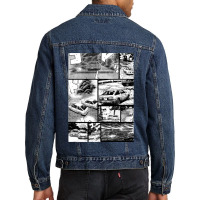 Initial D  Racing - Manga Wall Design (version 2) Men Denim Jacket | Artistshot