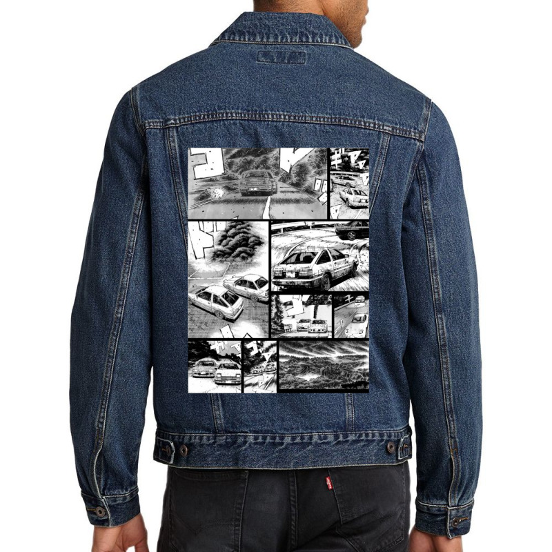 Initial D  Racing - Manga Wall Design (version 2) Men Denim Jacket | Artistshot