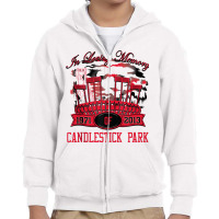 In Loving Memory Of Candlestick Park San Francisco Tank Top Youth Zipper Hoodie | Artistshot